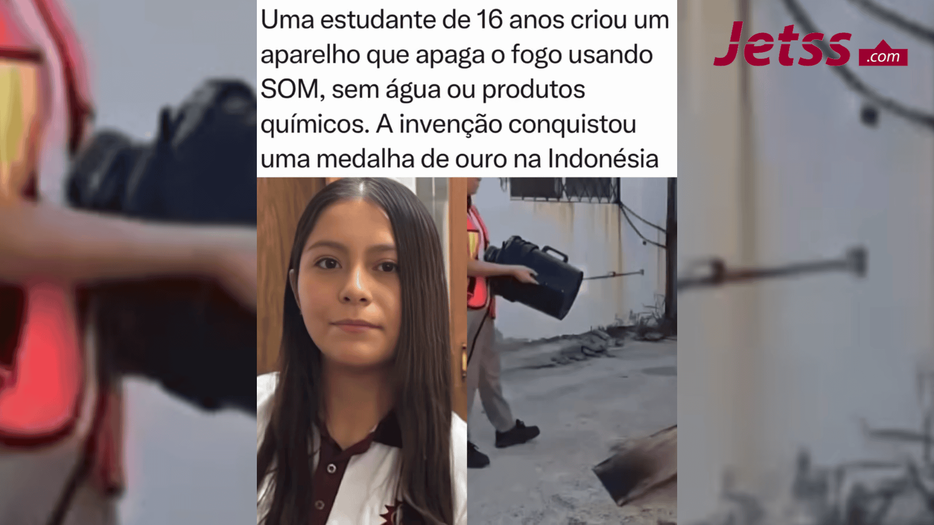 Uma estudante de 16 anos criou um aparelho que apaga o fogo usando som
