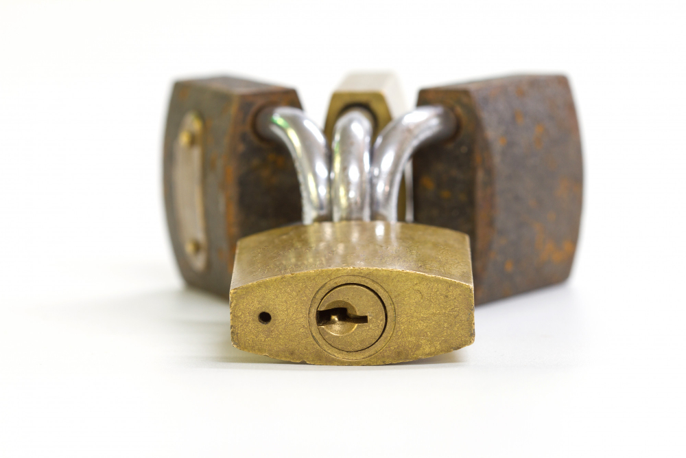 There is a small hole in the bottom of your padlock and using it wrong ...