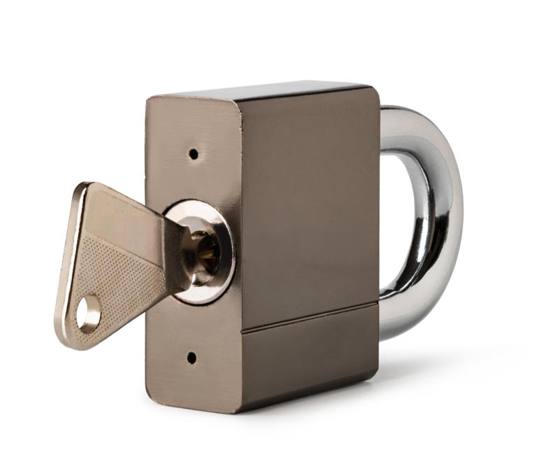 There is a small hole in the bottom of your padlock and using it wrong ...