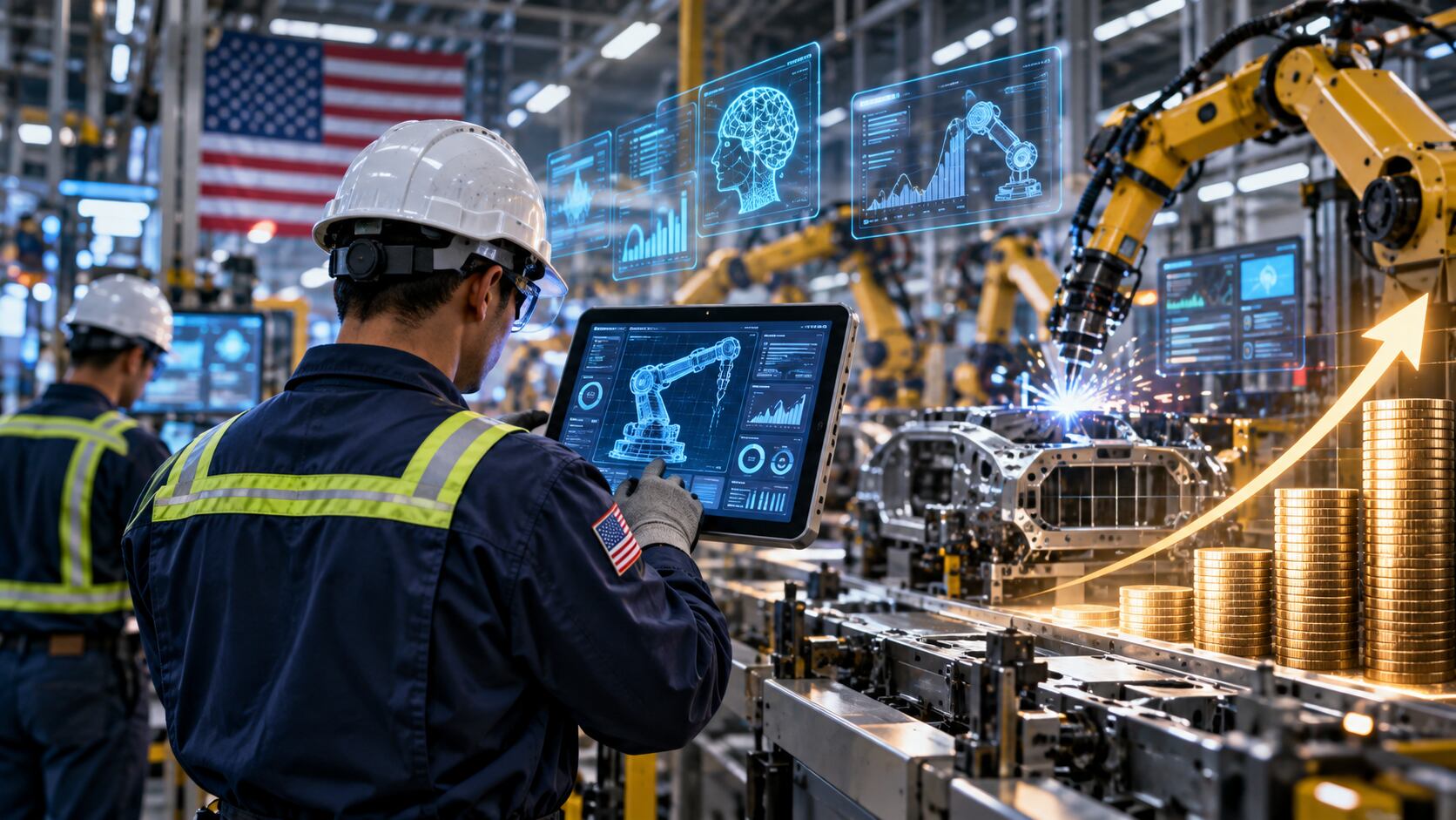 AI-skilled manufacturing workers earn 30% more