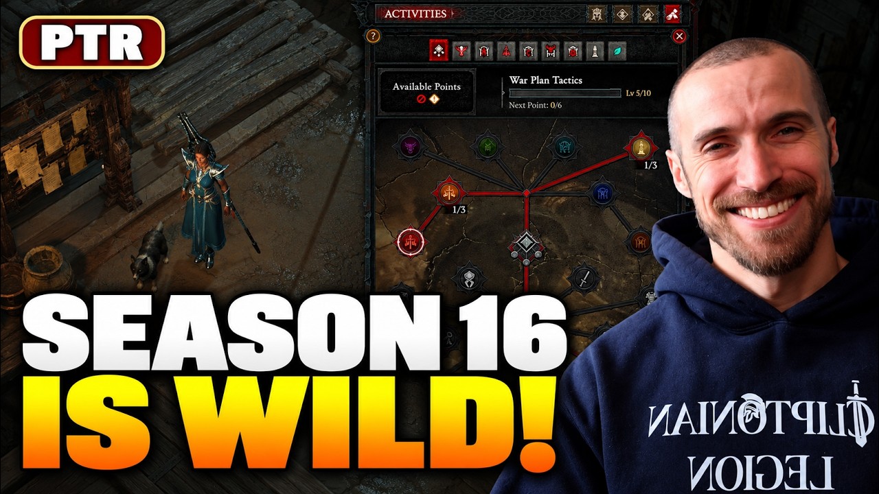 Diablo 4 Season 16 PTR Is WILD! New War Plans, Horadric Gear & HUGE ...