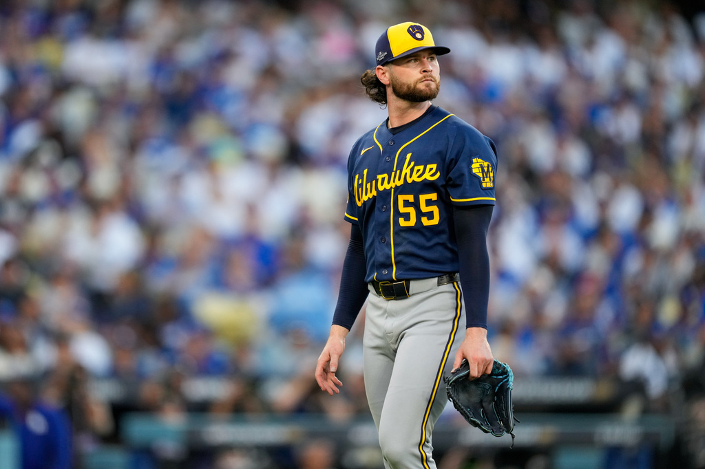 NLCS Brewers Dodgers Baseball