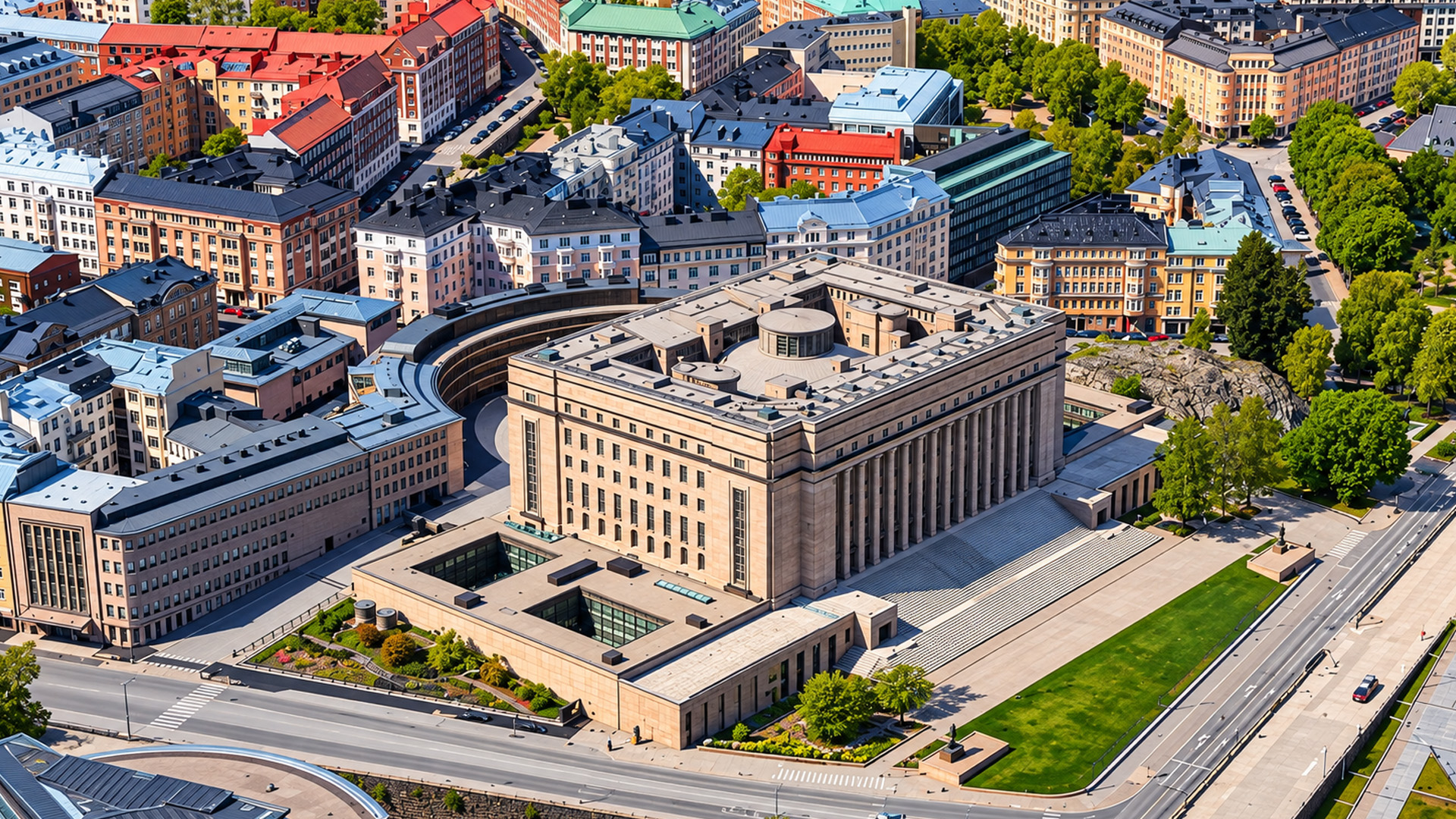 Parliament House brings monumental scale to Helsinki’s compact city center
