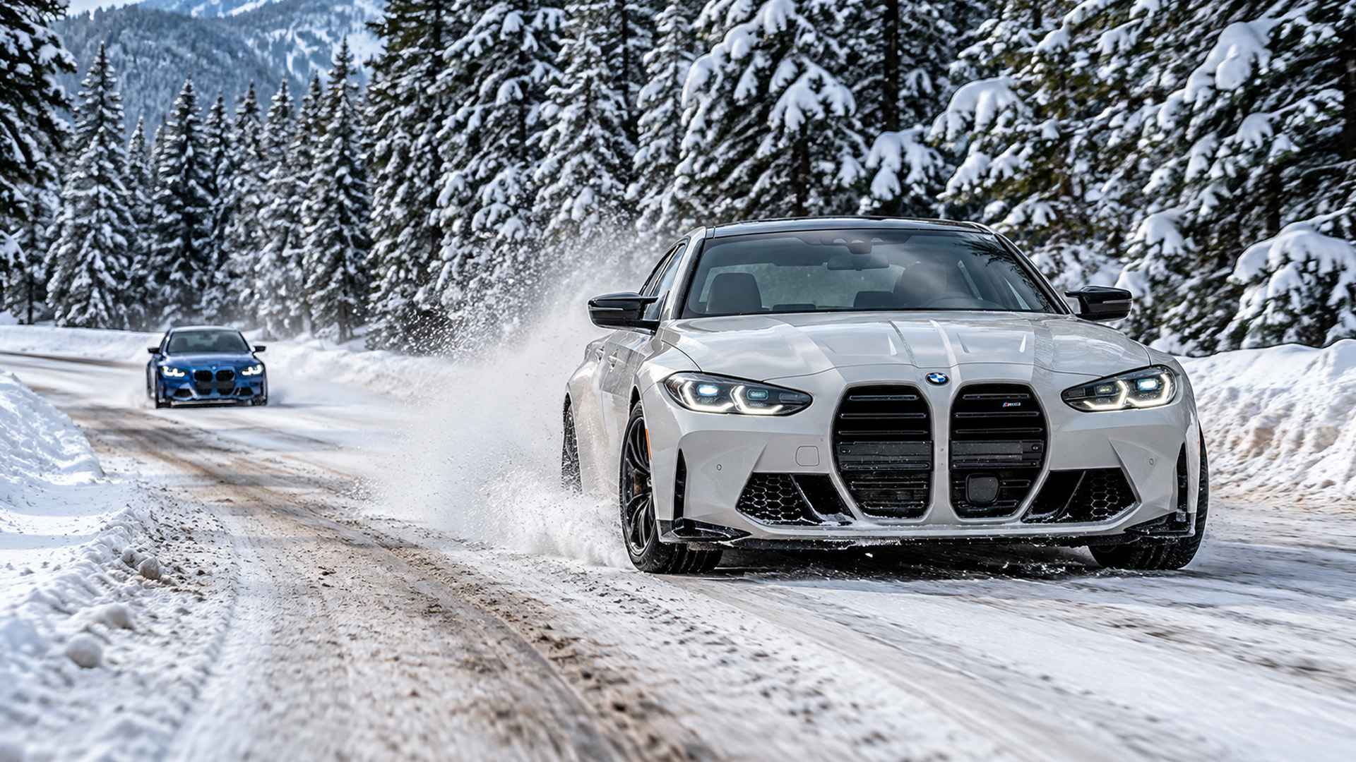 The 700 HP BMW M3 G80 faces a difficult winter mountain challenge