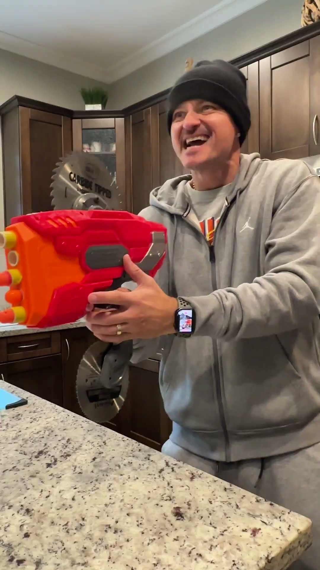 Epic Nerf war showdown: Smoke bomb surprise & insane Nerf mods! 🔥