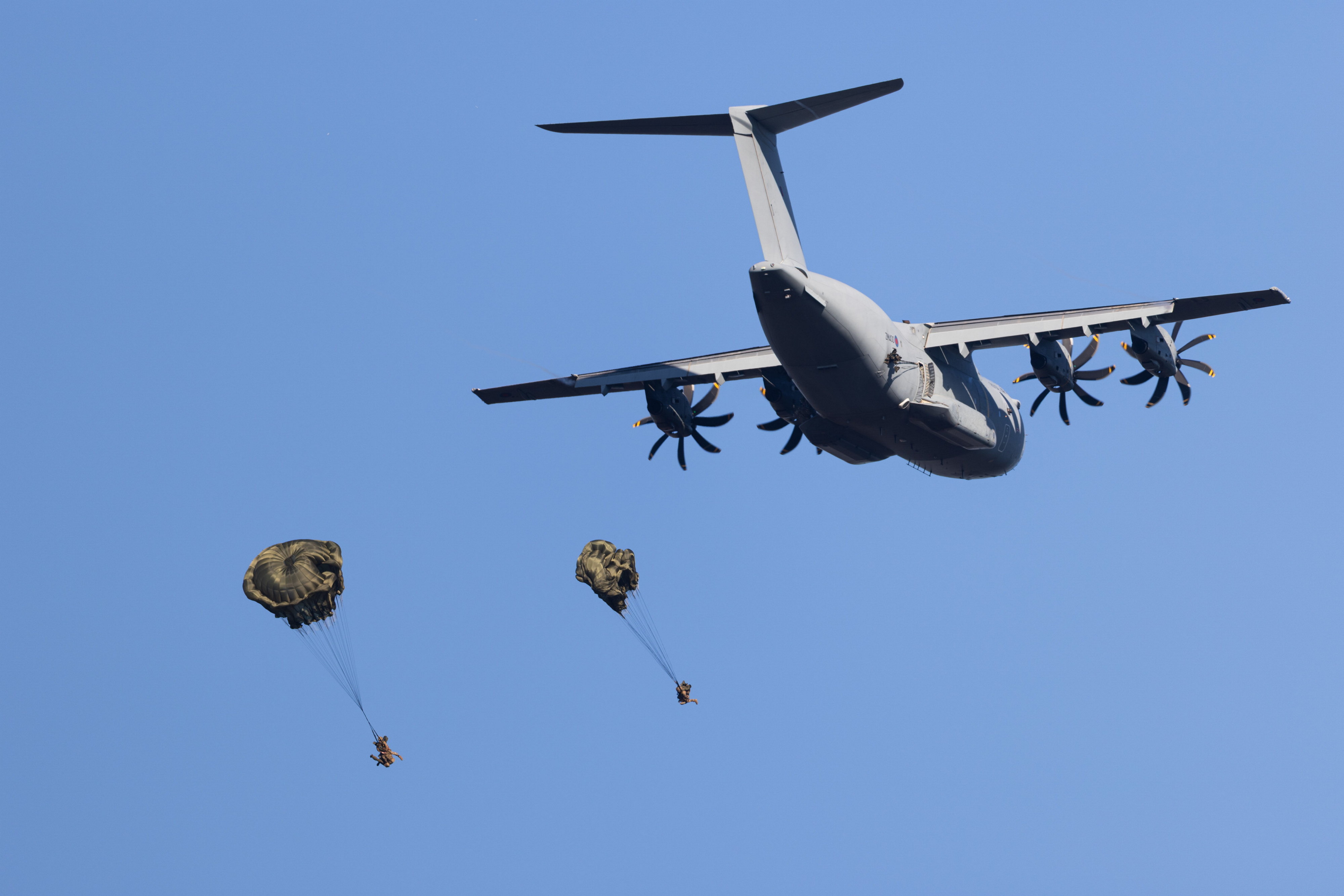 British troops stage mass parachute drop into Germany in major military ...