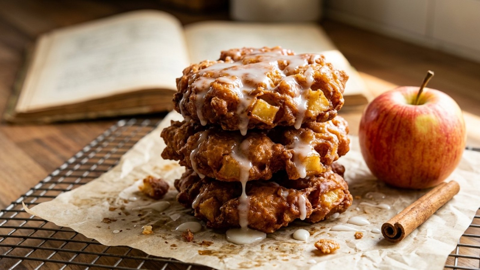 Apple fritters from a 1927 thrift store cookbook: The no-yeast recipe ...