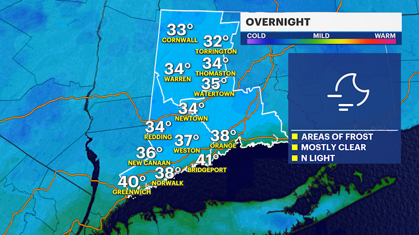 Clouds build Wednesday before sunshine returns to Connecticut