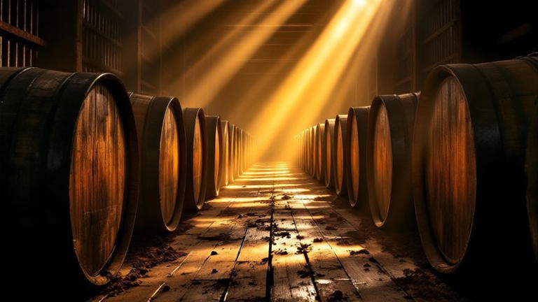 How much does a barrel of bourbon yield?
