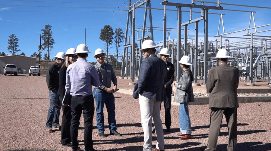 DOE officials tour electric substation in southern Colorado