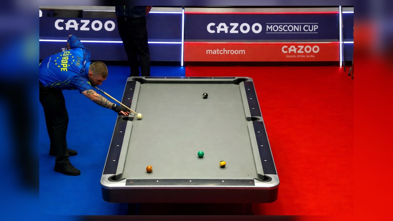 Throwback to rail-first shots at the Cazoo Mosconi Cup