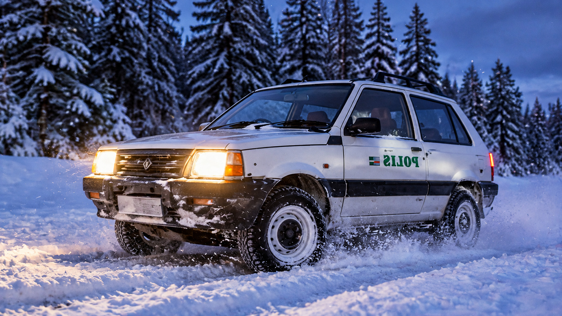 Can a classic Fiat Panda 4x4 handle deep snow better than a supercar?