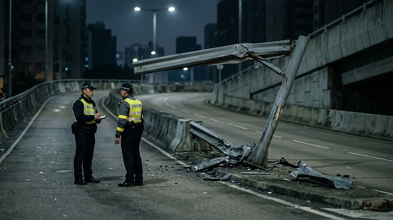 Truck crashes into height barrier at newly reopened RTR flyover