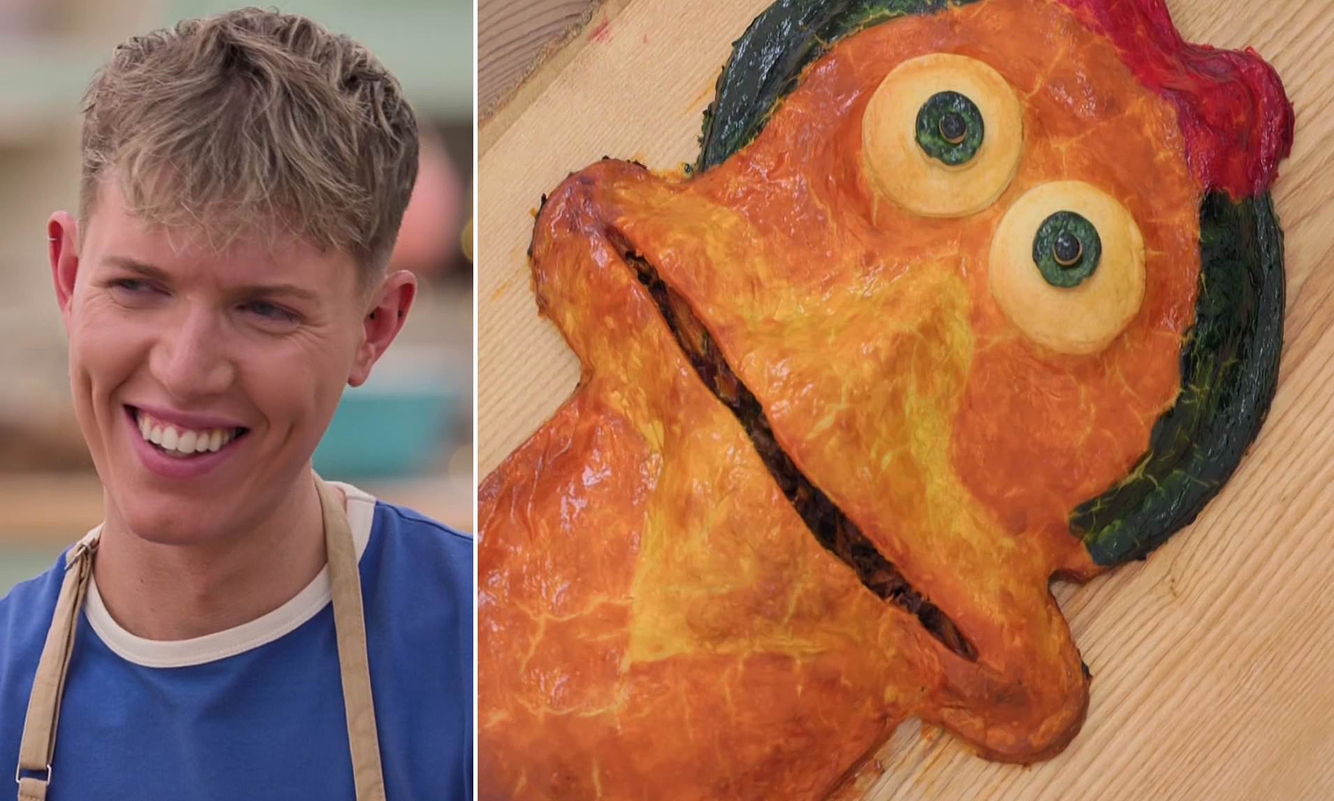 Bake Off fans go wild for iconic Chicken Run bake as Tom receives a ...