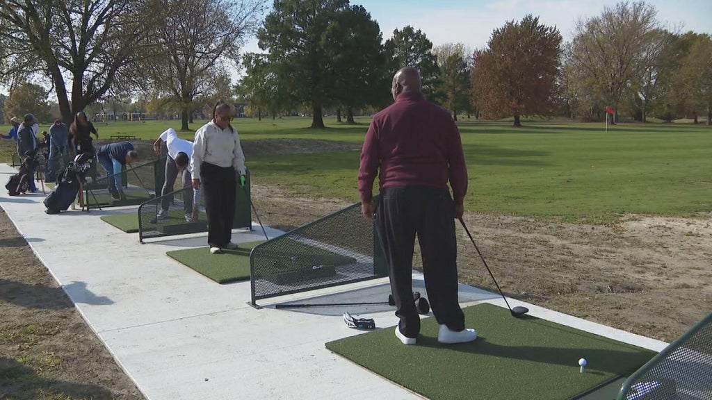 Renovated South Gleason Park golf range in Gary, Indiana, now open
