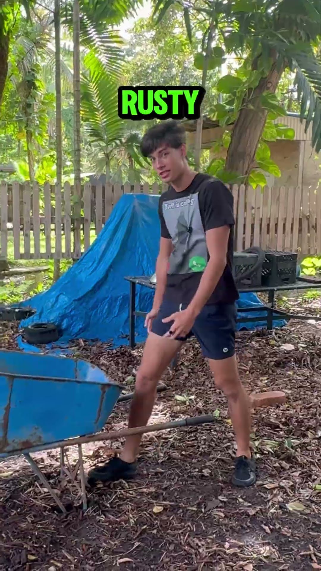 Backflip into a wheelbarrow