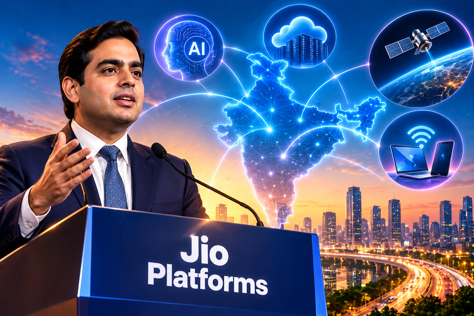 Akash Ambani announces Jio’s next big mission after data: bring AI ...