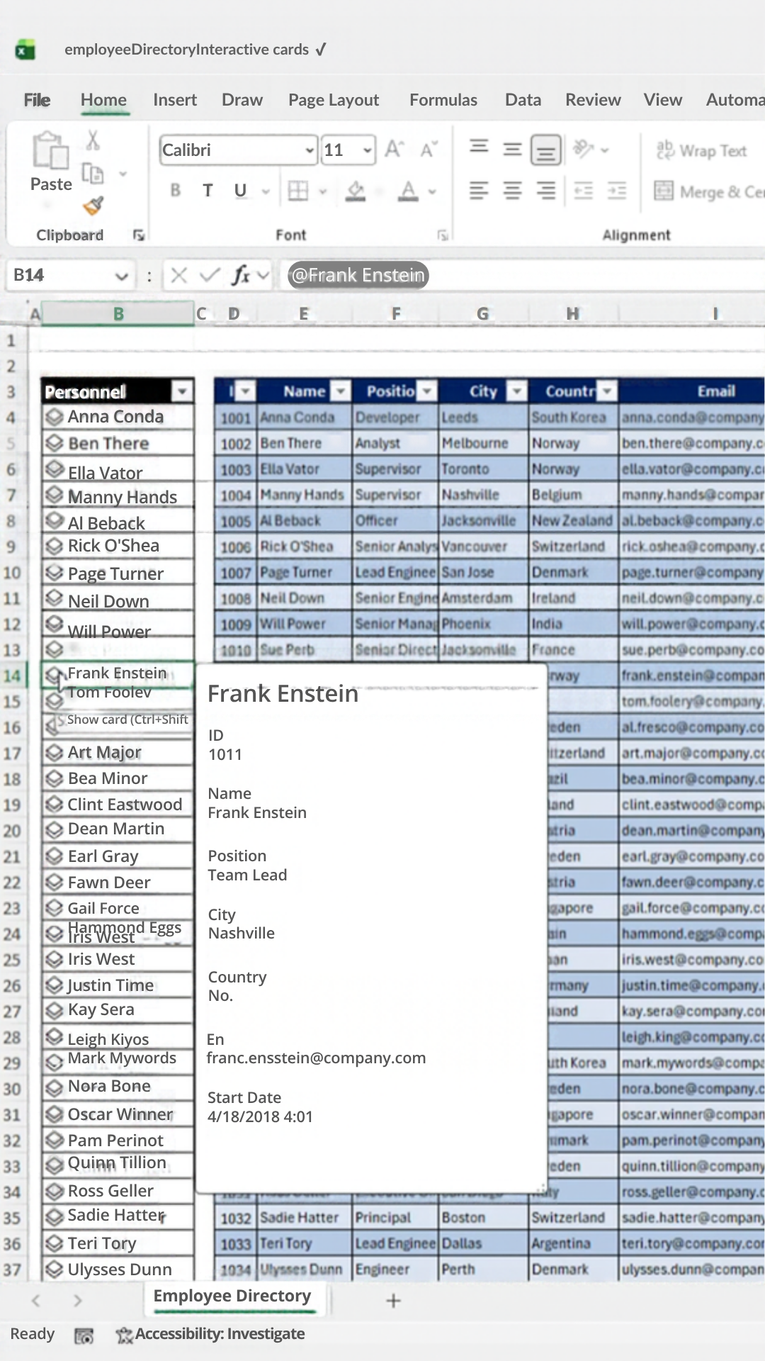 Storing an entire table in one column