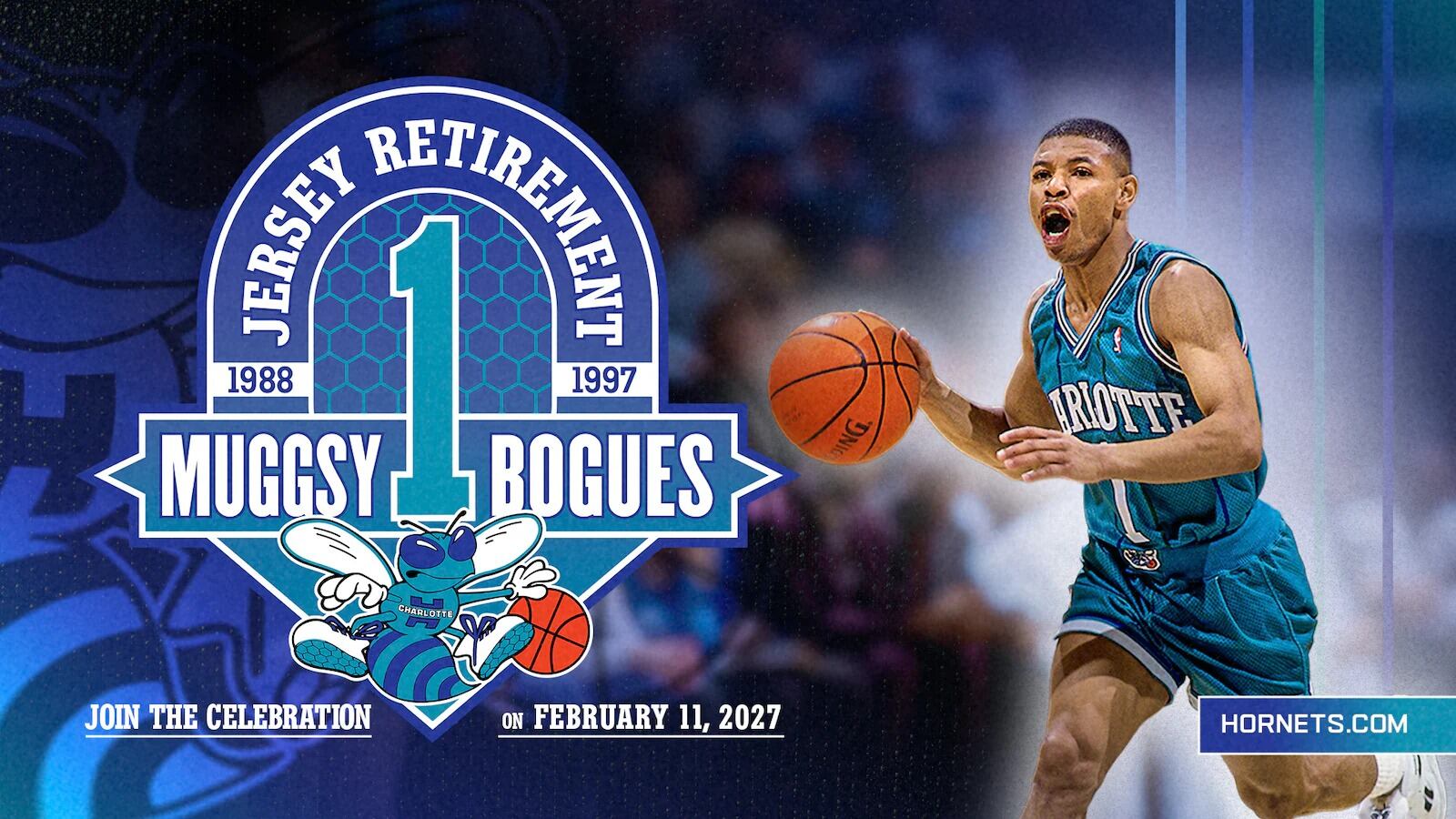 Hornets retire Muggsy Bogues' No. 1 jersey