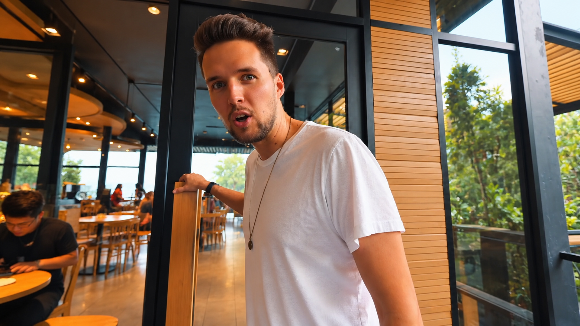 A traveler visits Tagaytay’s stunning Starbucks