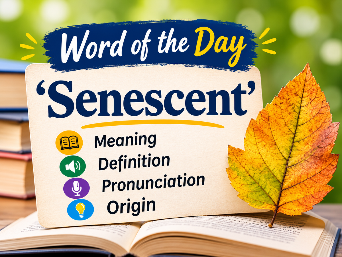 Word of the day: 'Senescent' - meaning, definition, pronunciation, and ...