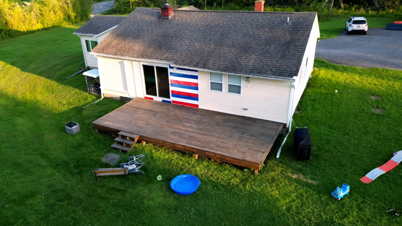 Applying a durable finish to protect a wood deck