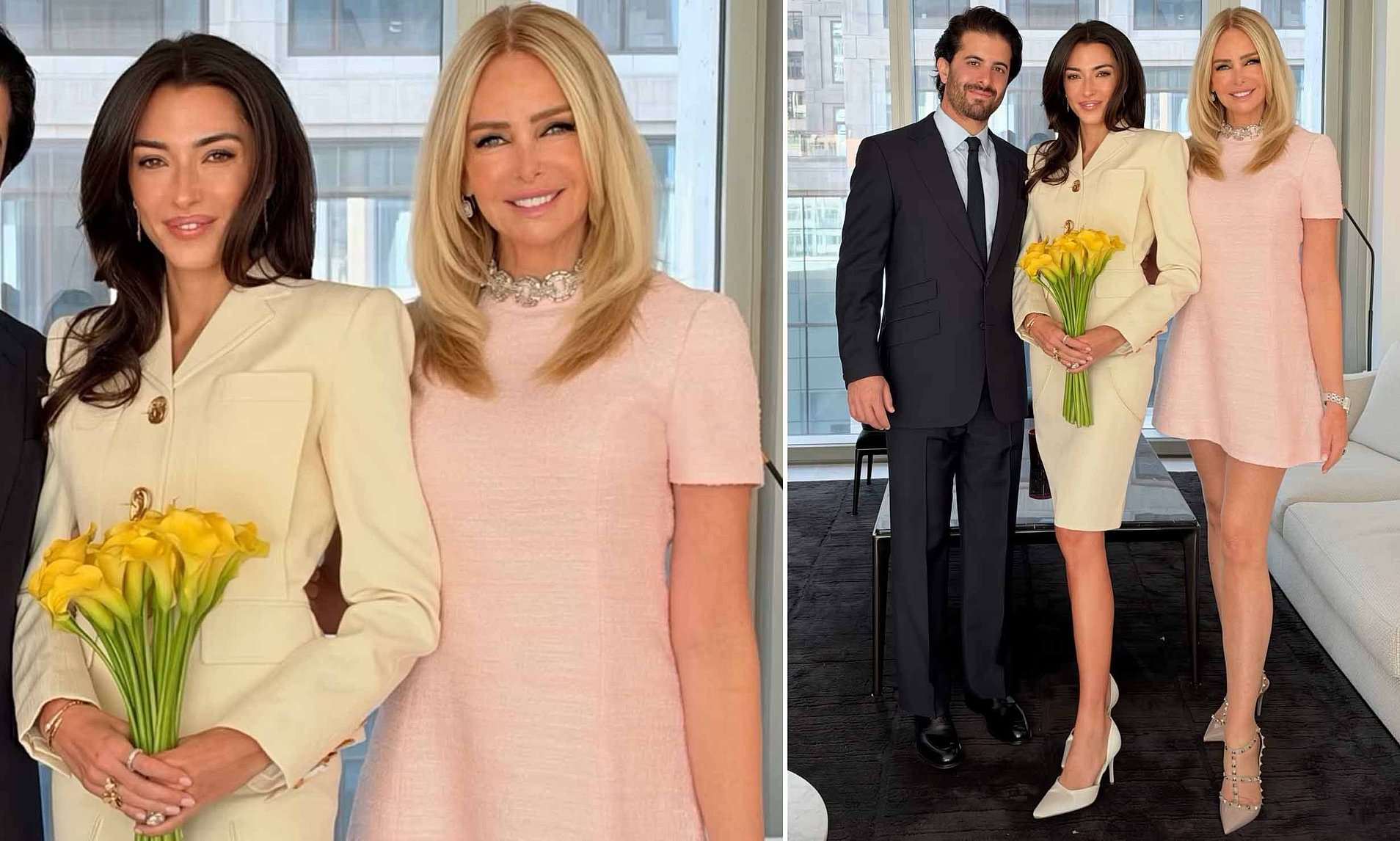 Real Housewives of London star Amanda Cronin shows off longest legs in Belgravia as daughter weds