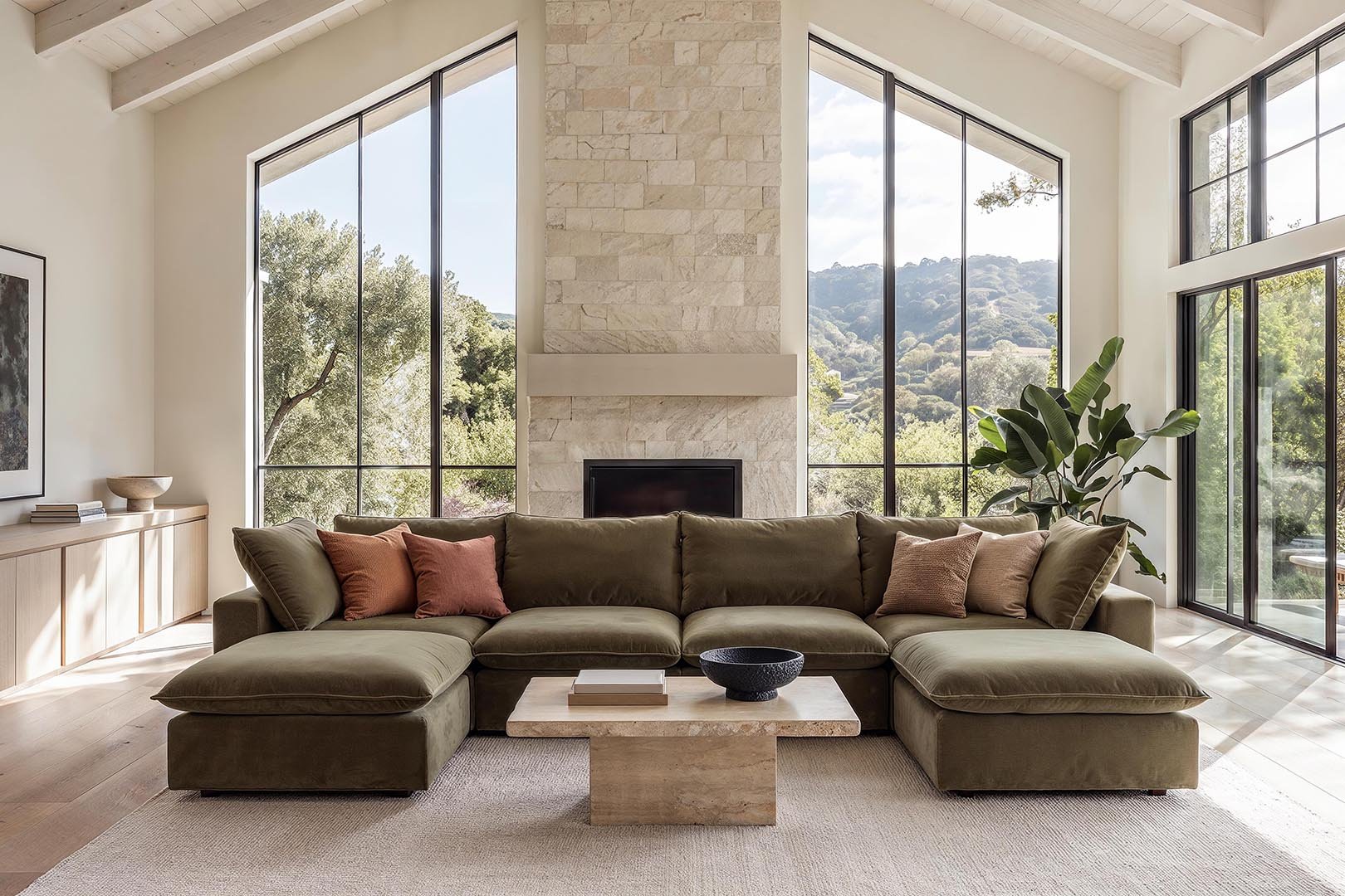 You can choose exactly how cushy you want this new customizable sofa