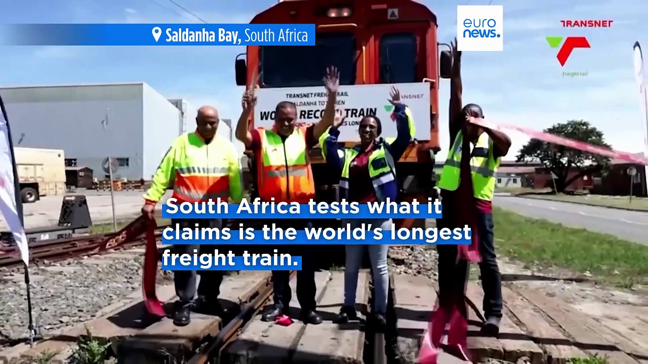 South Africa tests 7.6-kilometre freight train in bid to break world record