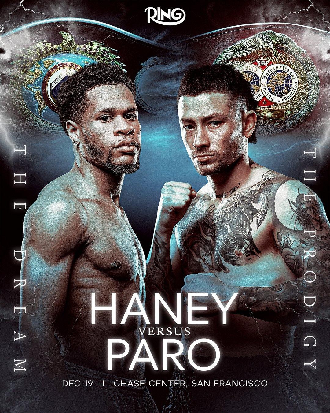 No Shakur, no problem! Devin Haney vs. Liam Paro title unification bout set for Dec. 19