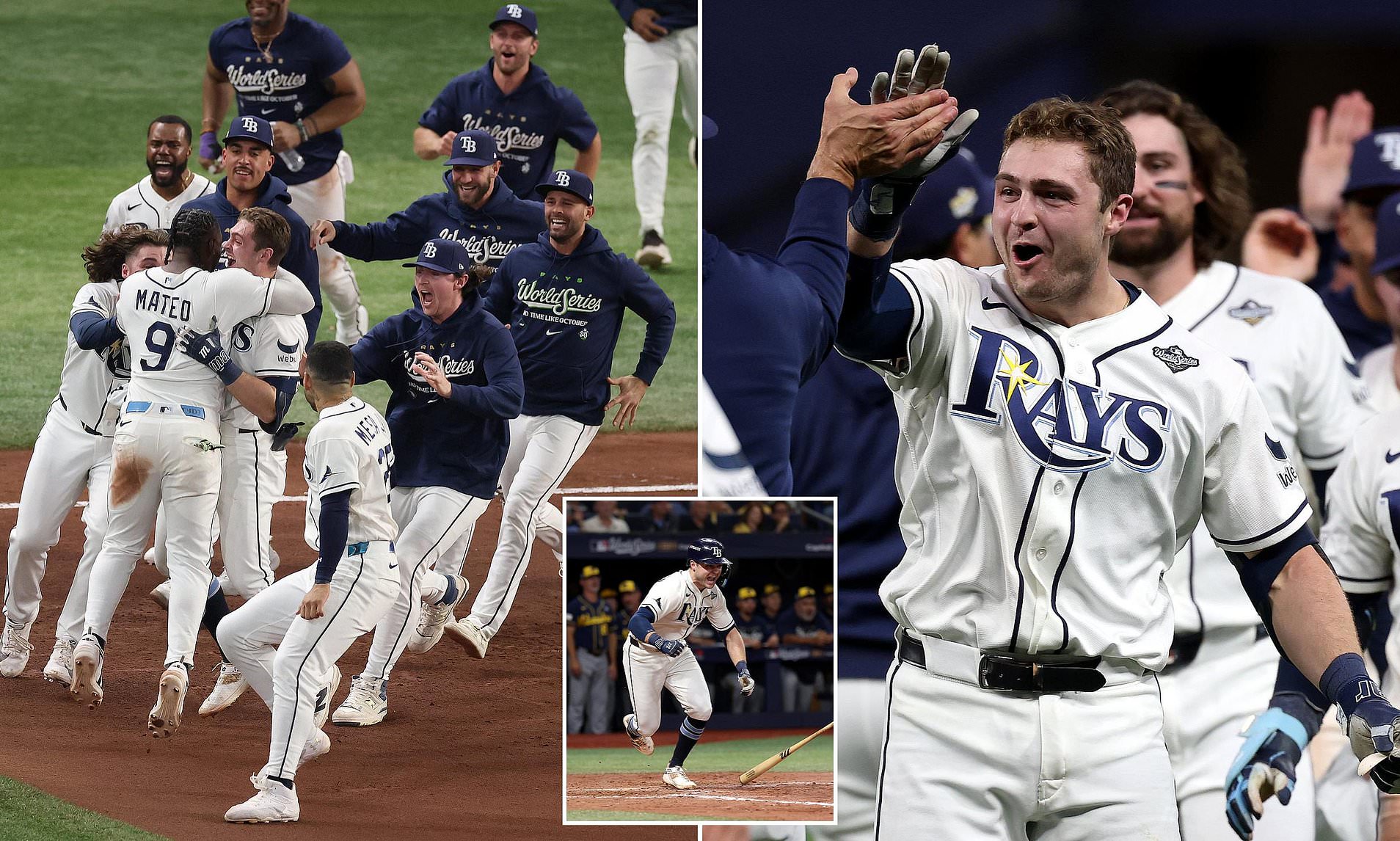 Brewers fail to seal World Series sweep as Rays rally in dramatic 12-inning thriller to force Game 5