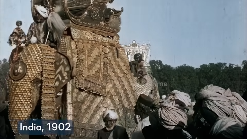 They filmed life around the world over 100 years ago then these images ...