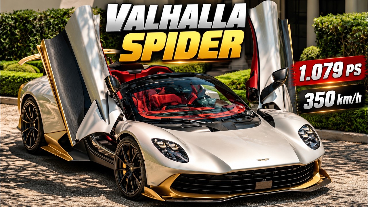 2027 Aston Martin Valhalla Spider – 1.079 PS unter freiem Himmel!