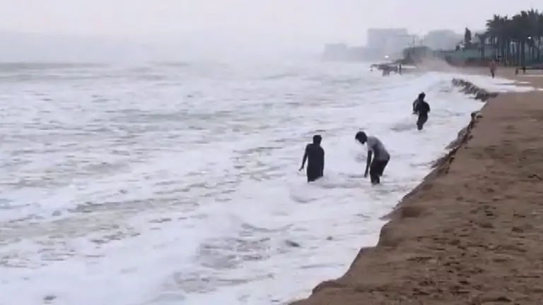 Cyclone Arnab hits Odisha with heavy rain and strong winds, trees ...