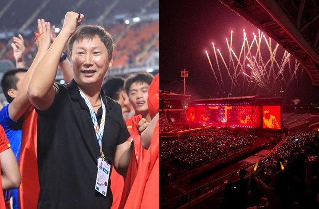 Hot khoảnh khắc HLV Kim Sang-sik nhảy trong concert của BigBang ở Mỹ Đình