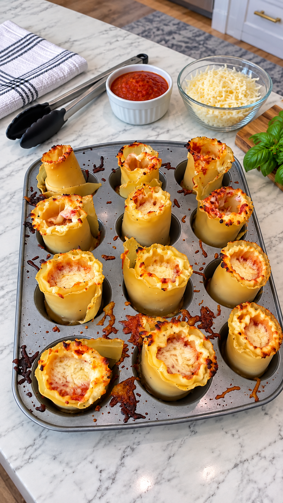 Italian cooking trick for easy homemade lasagna cups