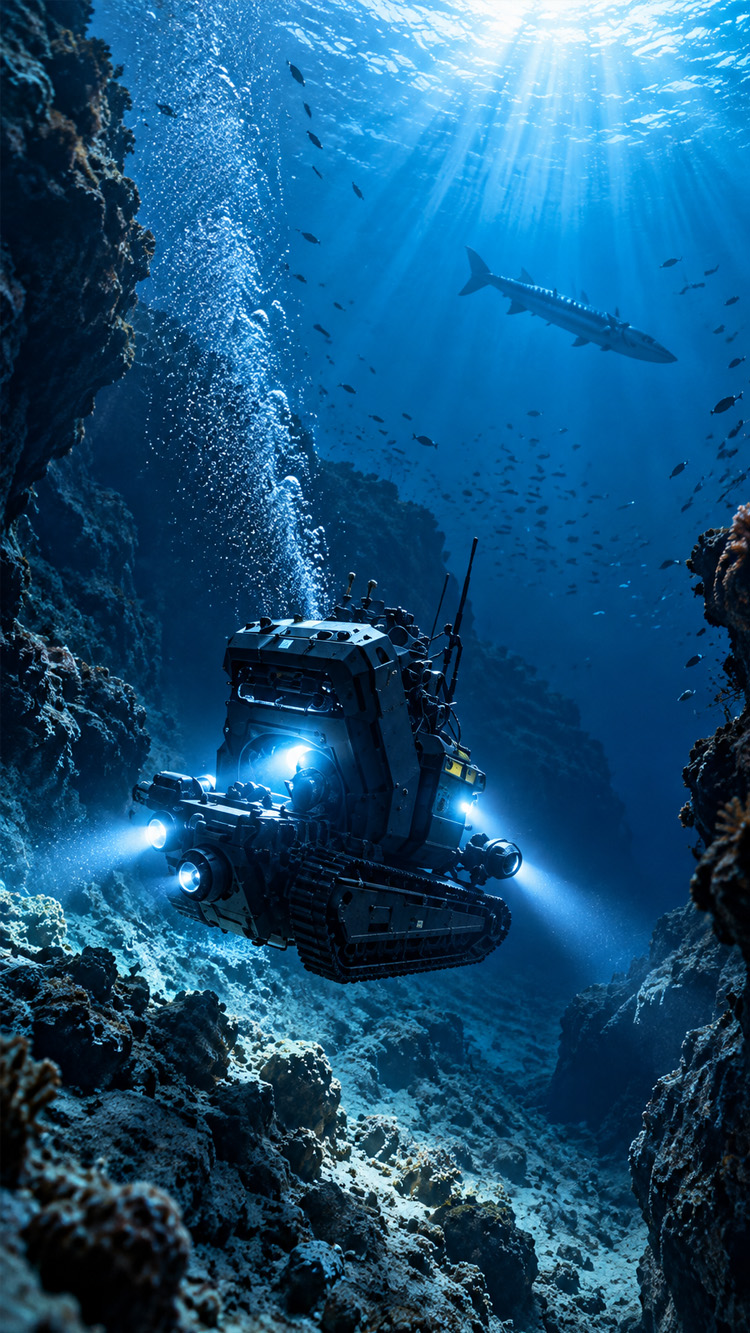 Exploring the deep sea on a 500 meter dive