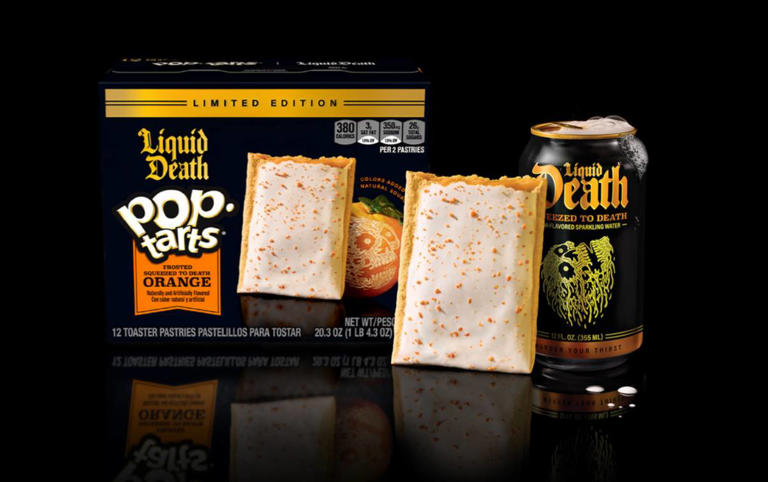 Pop-Tarts raises eyebrows with unique Liquid Death collab