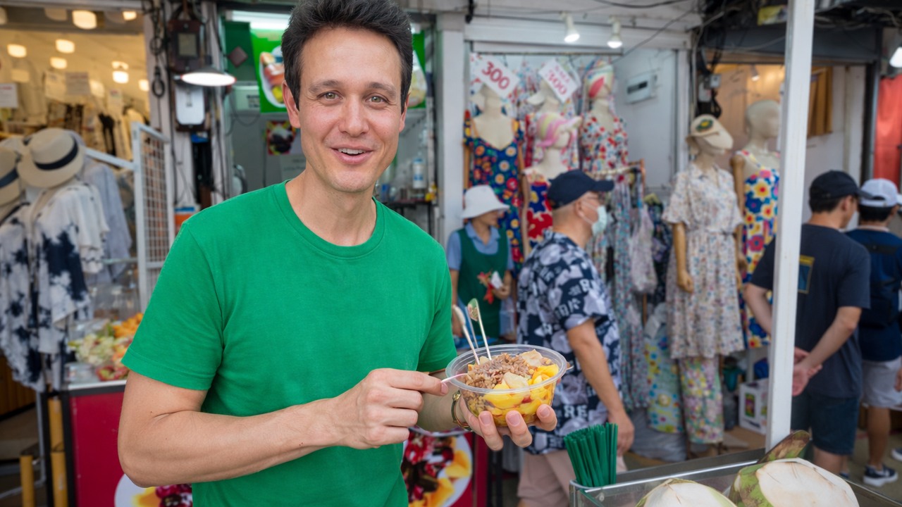 Inside Bangkok's crowded food market - boat noodles, pork salad and tom ...