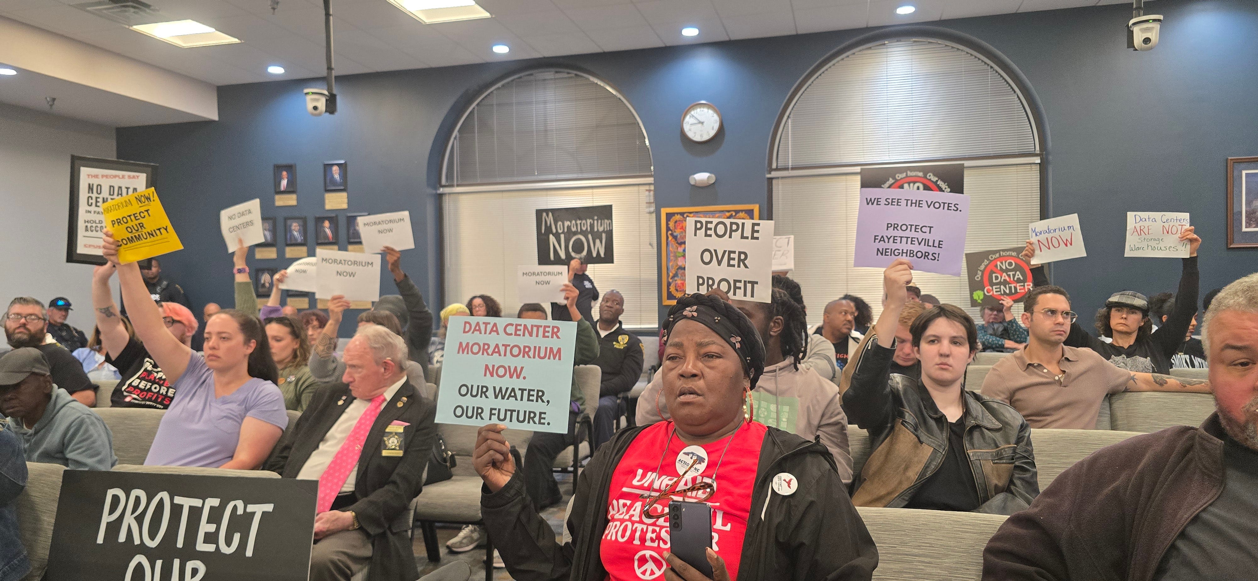 Fayetteville City Council approves data center rules amid heated meeting