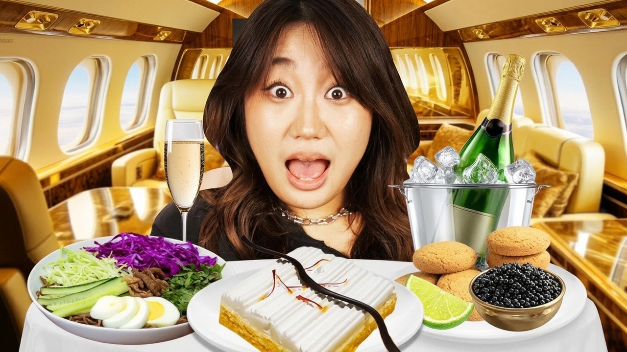 Trying the best first class airline meals in the world!