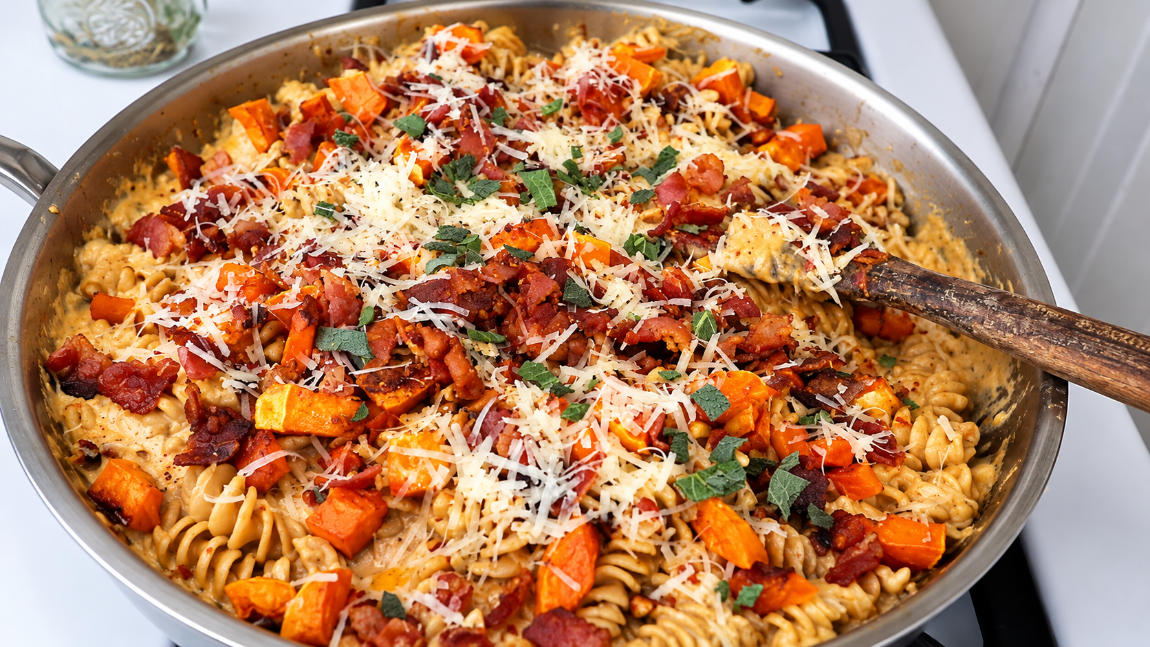 Cozy fall butternut squash pasta recipe