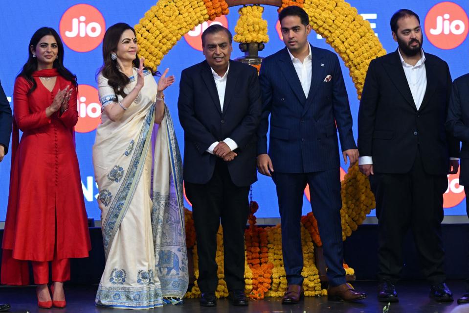 Billionaire Mukesh Ambani’s Jio Platforms surges over 27% on market debut