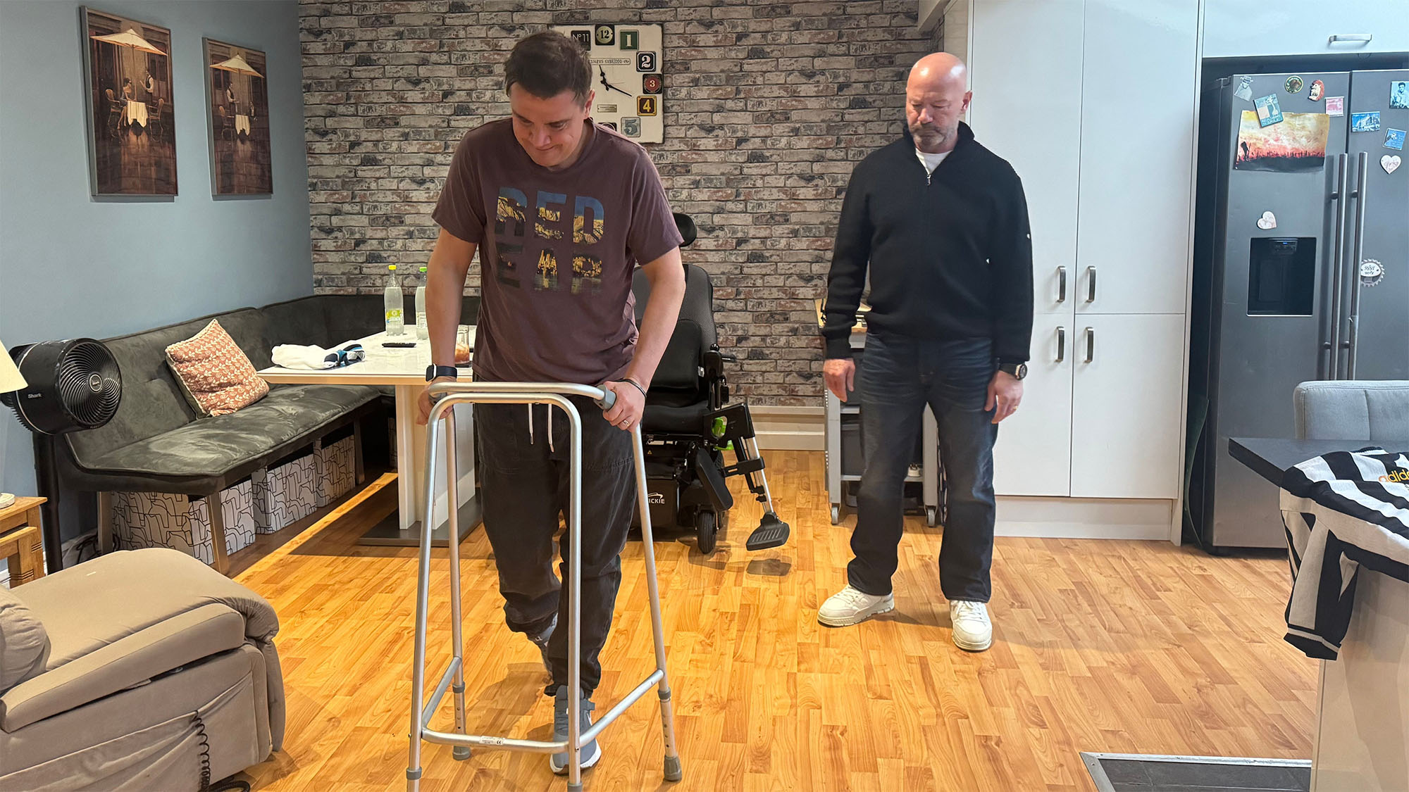 Alan Shearer meets 2,775 steps legend
