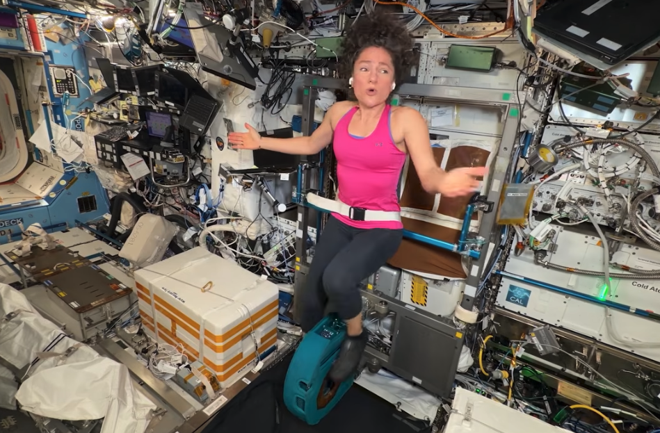 Houston, we have a workout: Watch this Peloton ride with astronaut ...