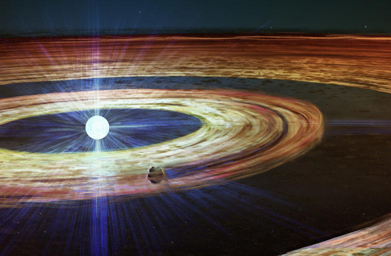 Two rings around a white dwarf offer a glimpse of our solar system’s ...
