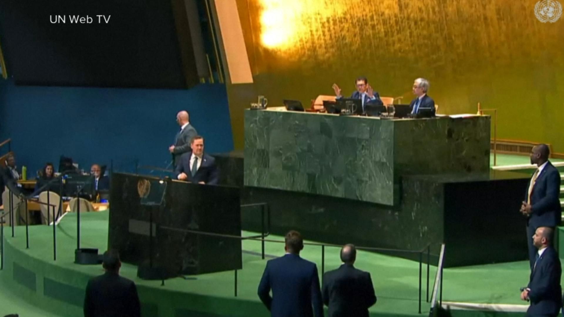 US and Cuban officials get in shouting match at UN General Assembly