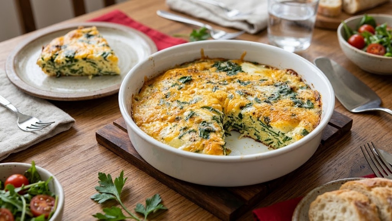I made a 1940s baked egg recipe with cheddar, cream and butter - it's ...