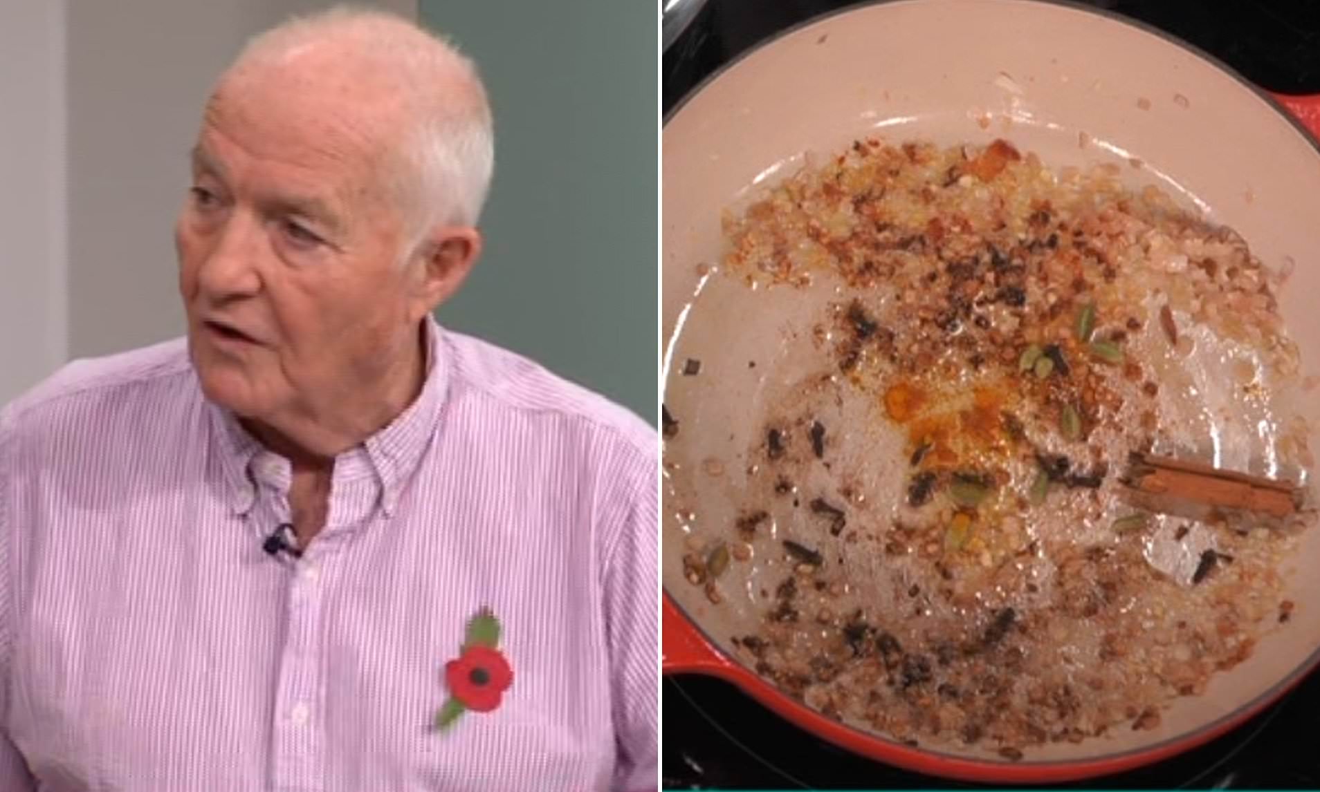 This Morning in chaos as Rick Stein swears live on air and burns shallots in 'car crash' segment