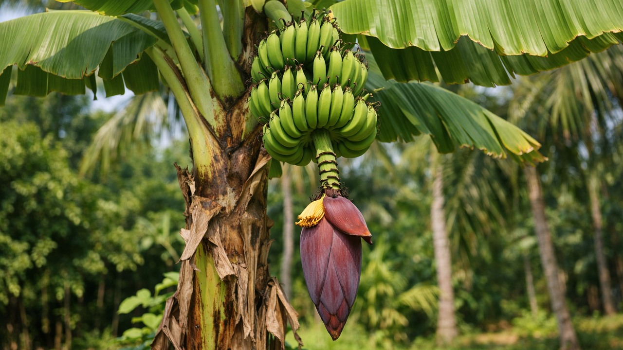 Banana trees aren't trees - their trunks aren't even wood